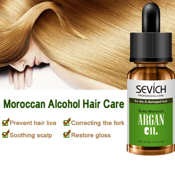 

20ML Argan Oil Hair Growth Essential Oil Damaged Hair Repair Serum Hair Care Hair Shine Prevent Alopecia Hair Loss Product TSLM2