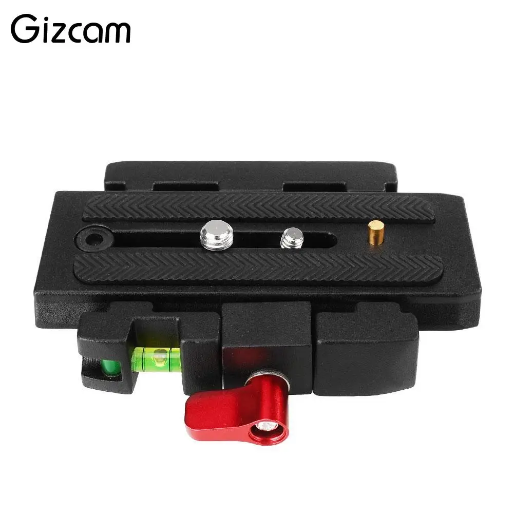 Gizcam Camera Aluminium Alloy Tripod P200 Quick Release Clamp Adapter QR Plate for Manfrotto 501 500AH 701HDV 503HDV Q5 | Электроника