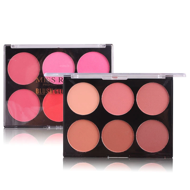 

Makeup Cheek Blush 6 Color Long-lasting Waterproof Palette Matte Blusher Powder pressed Foundation Face Blush Makeup Blusher