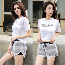 Женская маленькая быстросохнущая сетчатая спортивная йога фитнес гимнастическая майка Топы с короткими рукавами дышащие спортивные