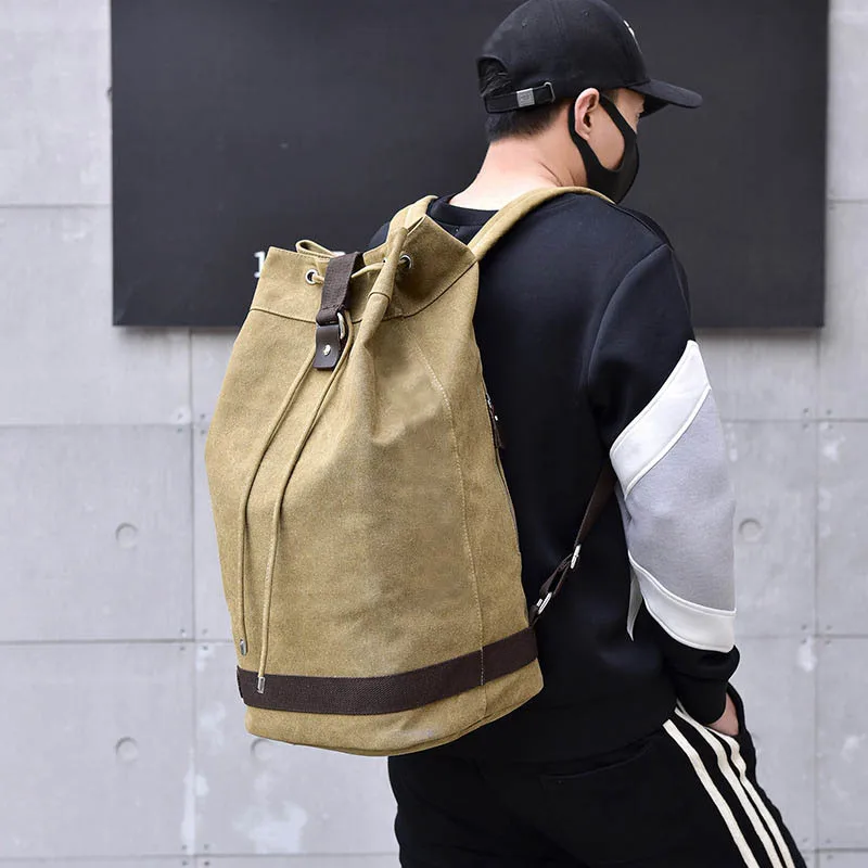 

Men Women Travel Backpack Canvas Bag Casual Shoulder Bags Rucksack for Hiking Climbing Camping 88 LXX9