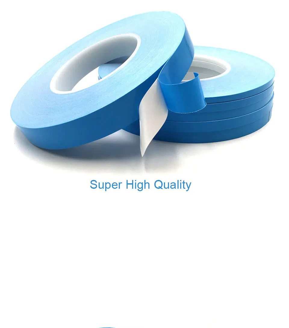 5M per Roll 5mm 6mm 7mm 8mm 10mm 20mm Double Side Ahesive Tape for IC Cooling Pin Fixed LED COB Light Heatsink Thermal Glue Tape (6)