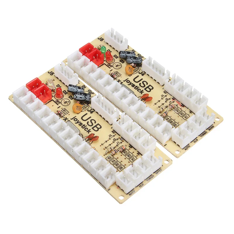 DIY Joystick Arcade Kits 2 Players With 20 LED Arcade Buttons + 2 Joysticks + 2 USB Encoder Kit + Cables Arcade Game Parts Set DIY Joystick Arcade Kits 2 Players With 20 LED Arcade Buttons + 2 Joysticks + 2 USB Encoder Kit + Cables Arcade Game Parts Set