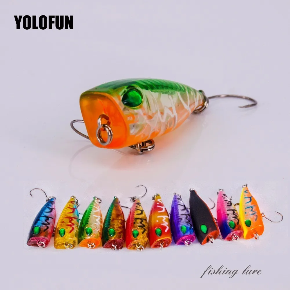 

4cm 3g Mini Popper Lure Wobblers Fishing Lure Carretilha New 2018 Artificial Bait Surface Top Water Poper For Popper Fishing