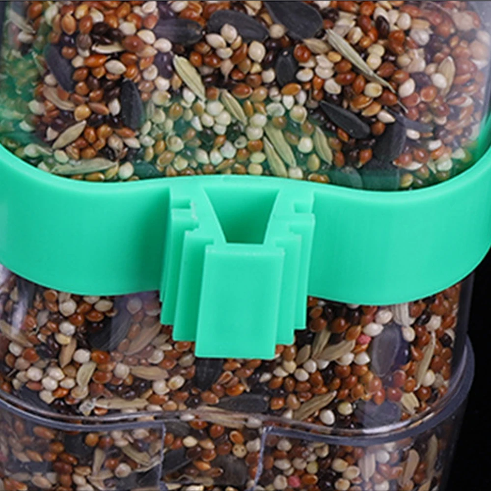 Pet Bird Automatic Drinker Food Feeder Waterer Clip Aviary Cage Parrot Bird Equipment Birdcage Accessory Drinking Fountain bird feeder