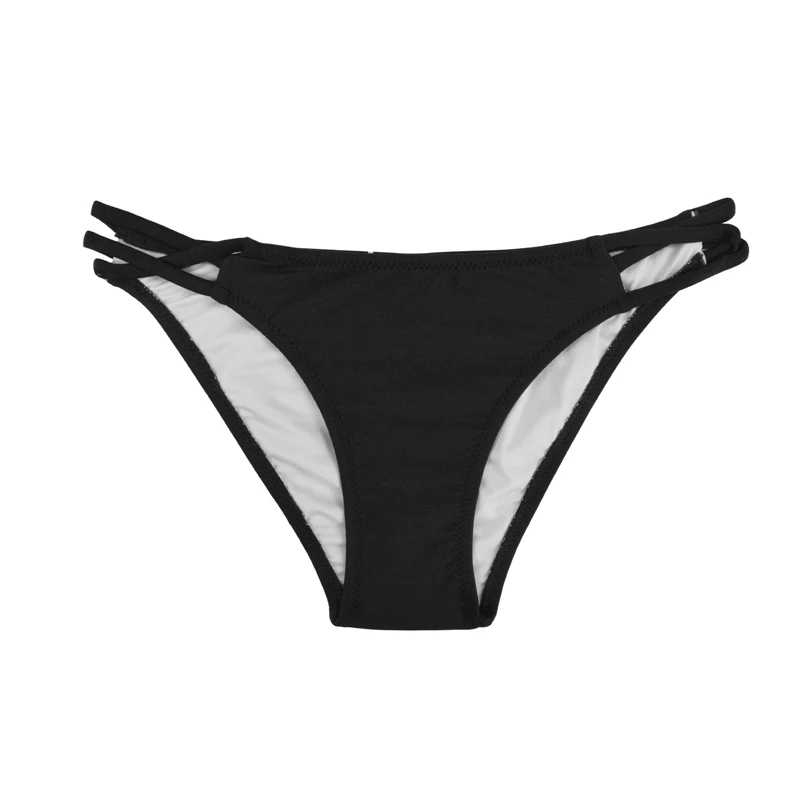M&M 2019 Summer Women Bikini Bottom Swimsuit Swimwear Pants Sexy Print Bikini Set Beach Low Waist Cut Side Swim Briefs B610