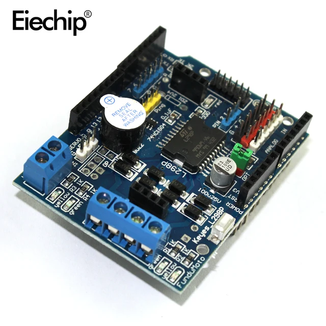 US $6 6 5% OFF|L298P PWM Speed Controller Dual High Power H bridge Driver ,Bluetooth Interface, L298P Motor Shield Board for Arduino-in Integrated
