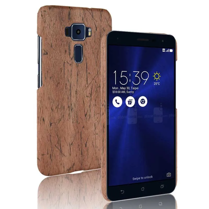 Роскошный чехол для ASUS ZenFone3 ZE552KL ZE520KL чехлы с текстурой древесины Zenfone 3 задняя