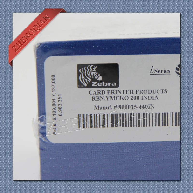Zebra 800015 440cn лента для принтера карт P330i P430i|card printer ribbon|printer ribbonzebra card ribbon |