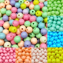 3-12 мм Новые популярные модные популярные модели смешанных круглых акриловых бусин для изготовления ювелирных изделий для браслета и ожерелья своими руками