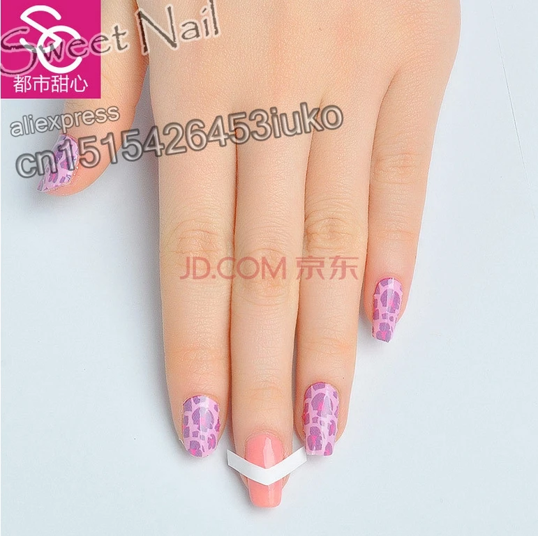 

2 Pack New Chic DIY Style French Manicure Nail Art Tips Tape Sticker Guide Stencil Indicator type N09