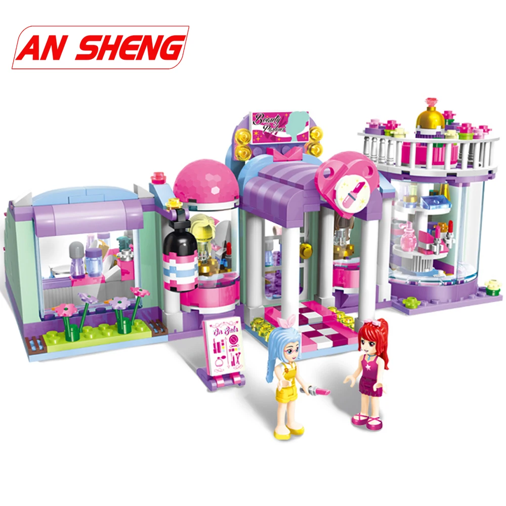 

Girls Friends shirley's Beauty SPA Shop Building Blocks Compatible Legoes Sets Bricks Model Kids Educational Classic Toys Gifts