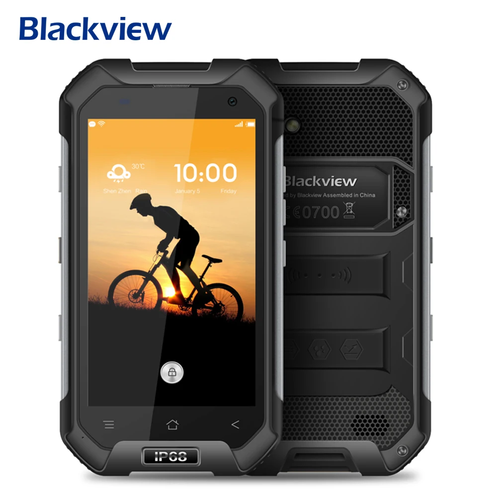 Blackview BV6000 4G Mobile phone 4.7 inch HD MTK6755 Octa Core Android 6.0 3GB RAM 32GB ROM 13MP Cam Waterproof IP68 Smartphone
