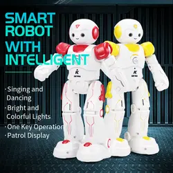 Новые JJRC R12 патруль песни и танца светодиодный умный робот с интеллектуальным игрушка в подарок на день рождения для детей VS JJRC R2 R8 R9