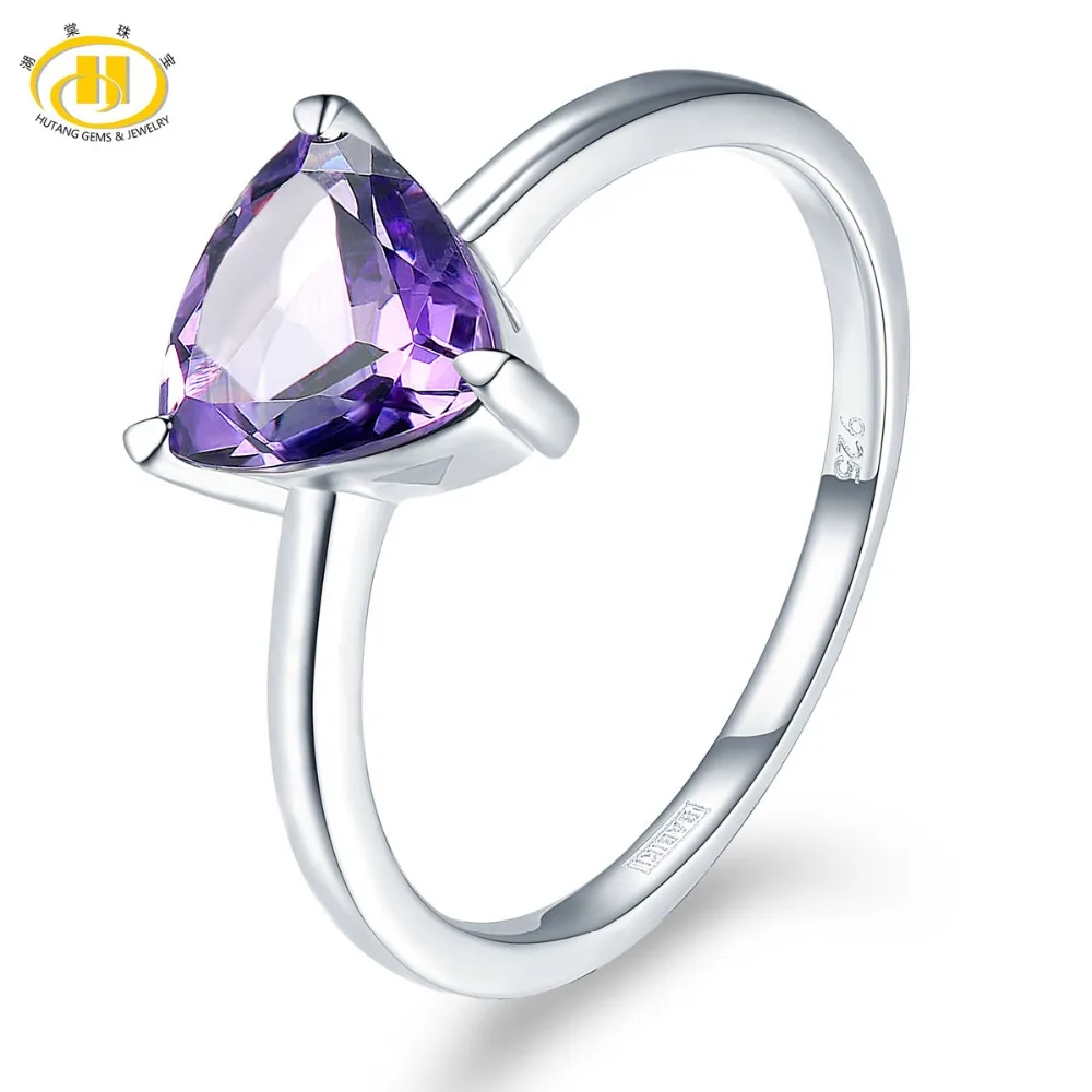 Hutang Stone Jewelry Natural Gemstone African Amethyst Solid 925 Sterling Silver Wedding Ring Fine Fashion Jewelry For Gift New Hutang Stone Jewelry Natural Gemstone African Amethyst Solid 925 Sterling Silver Wedding Ring Fine Fashion Jewelry For Gift New