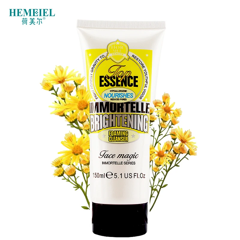 

HEMEIEL Helichrysum Brightening Foaming Cleanser Deep Cleansing Blackhead Moisturizing Oil Control Acne Treatment Facial Washing
