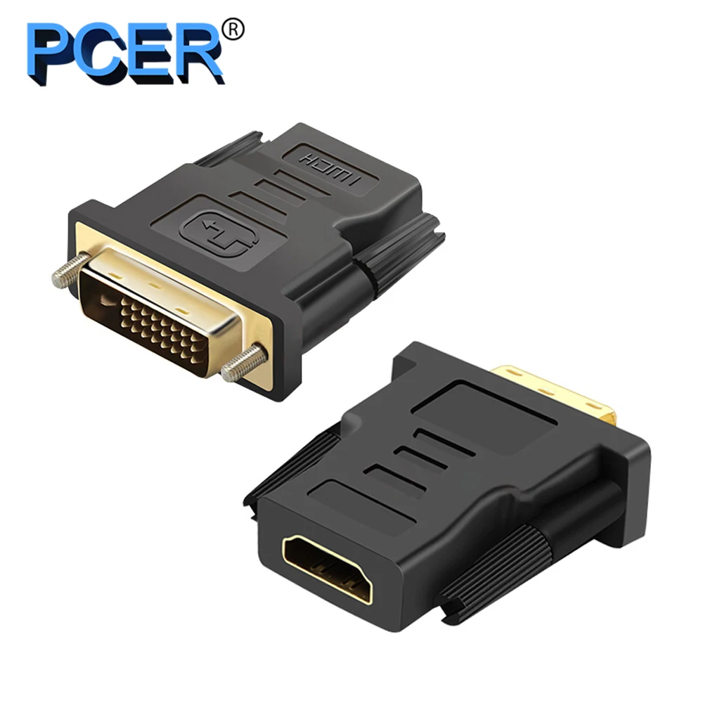 DVI ذكر محول DVI إلى HDMI 1920*1080 وعاء قرار دعم شاشة عرض كمبيوتر شاشة عرض التلفزيون DVI محول محول HDMI DVI ذكر محول DVI إلى HDMI 1920*1080 وعاء قرار دعم شاشة عرض كمبيوتر شاشة عرض التلفزيون DVI محول محول HDMI