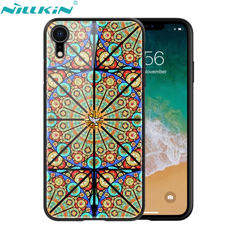 NILLKIN Abstract Exotic Tempered Glass Back Cover for Apple iPhone XR