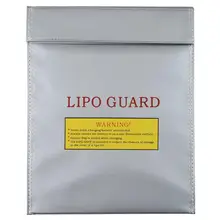 OCDAY Search 1Pc Fireproof RC LiPo Battery Safety Bag Safe Guard Charge Sack 23 x 30cm (Large) NO 1