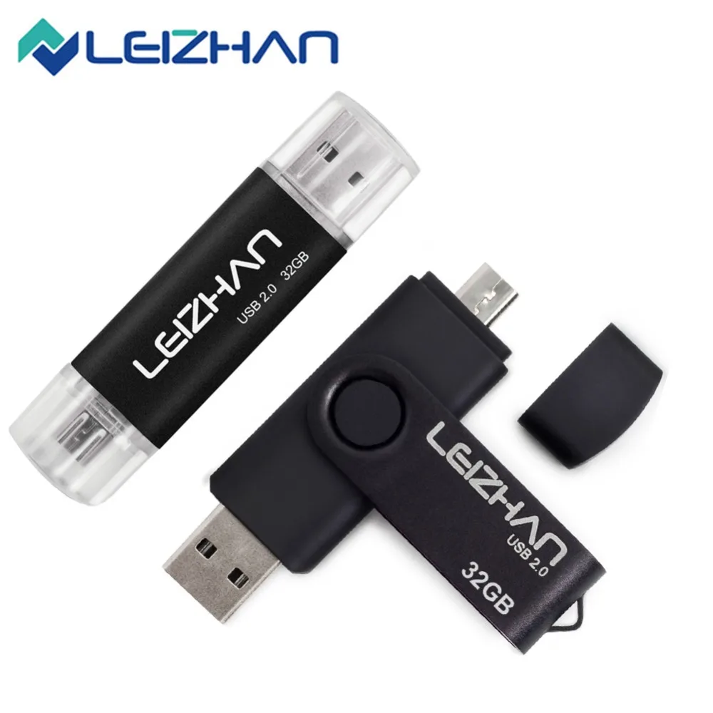 Leizhan OTG USB флеш-накопитель для samsung Galaxy S7/S6/S5/S4/S3/Xiaomi/Meizu htc/Nokia/Мото/huawei Pendrive USB Memory Stick USB