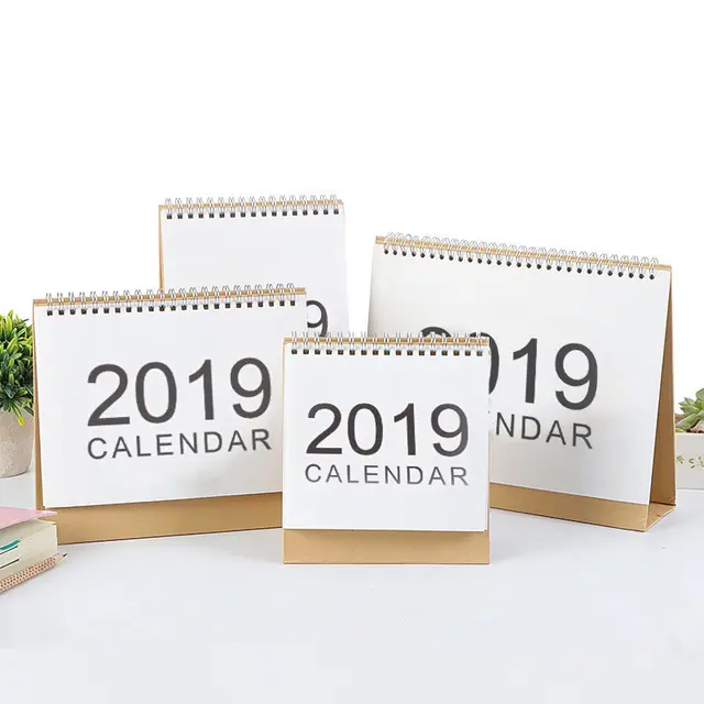 new 2019 small medium simple calendar table desktop calendar agenda 2019 calendar small