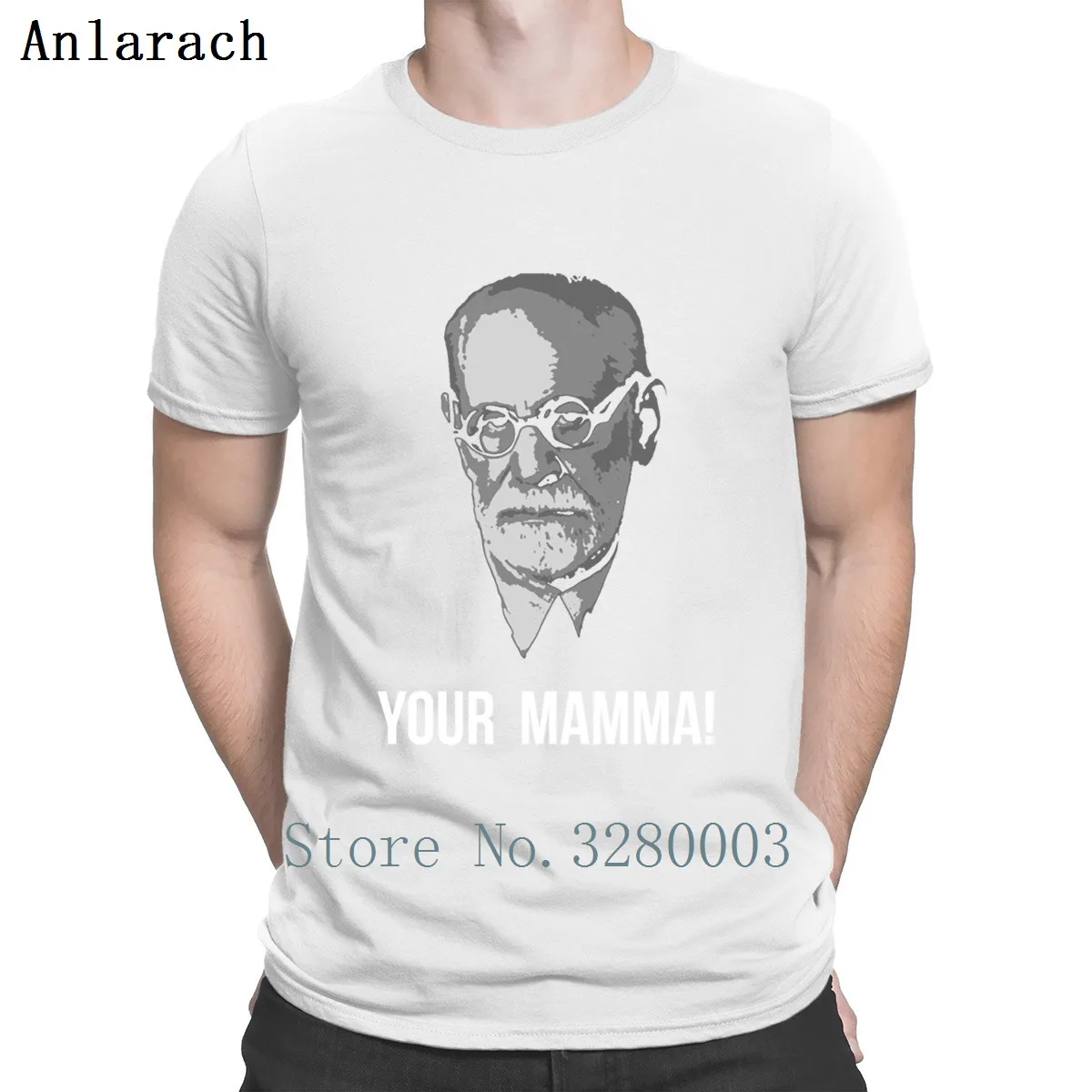 Футболка с надписью Your Mamma Freud весенне осенняя футболка защитой от морщин крутая
