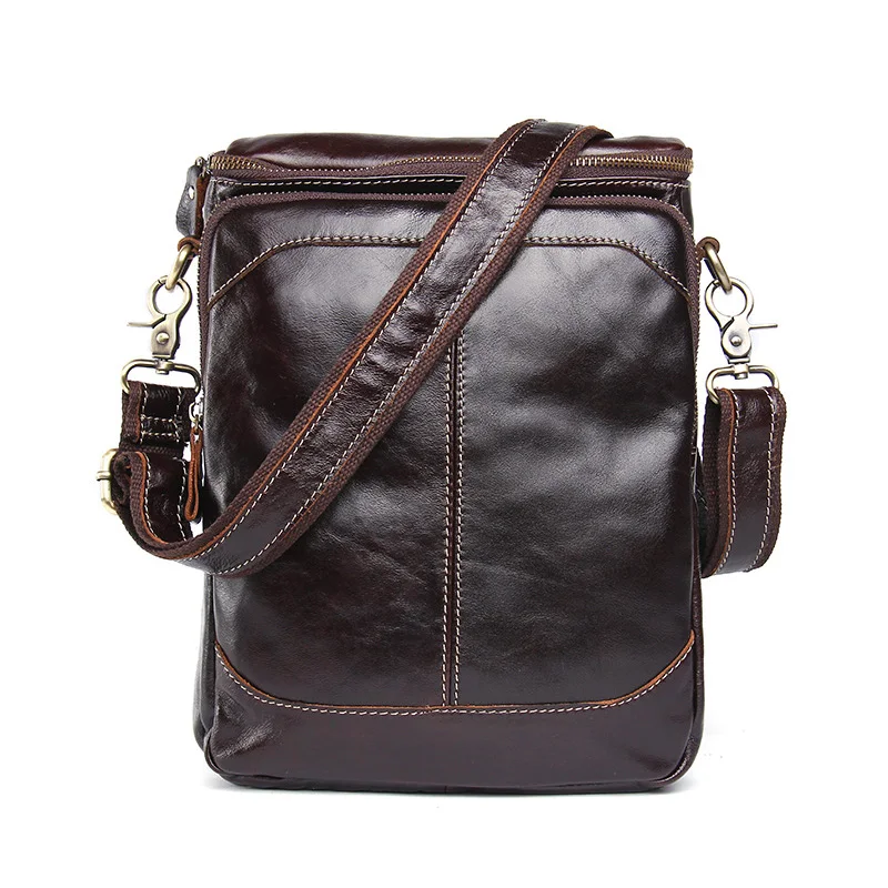 

2018 Men Bag Genuine Leather Messenger bags High Quality Male Shoulder bag large capacity briefcases sac a main cuoio