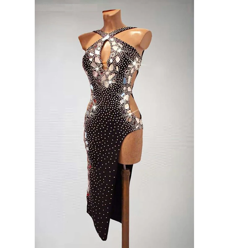 

New Arrival,Latin Dance Dress Rumba Jive Chacha ,ballroom dress,dance wear, latin dress ,tango salsa samba Sunflower Danc Dress