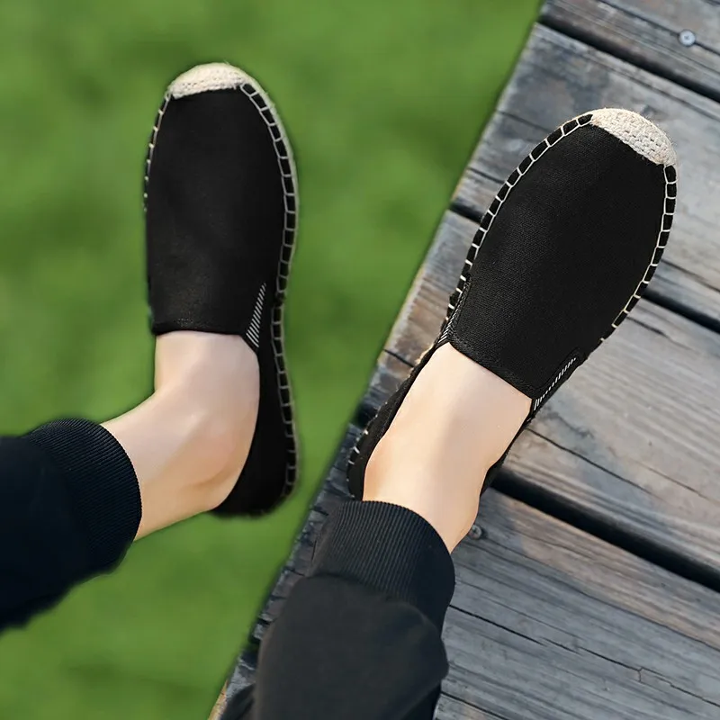 OUDINIAO/Мужская обувь; Повседневная Мужская дышащая парусиновая обувь; Мужская модная обувь в китайском стиле; коллекция 2019 года; мягкие