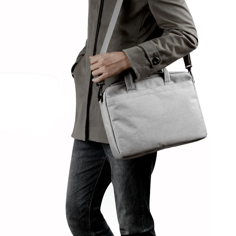 Linen Laptop Bag 13 14 15 Inch Messenger Handbag Case For Apple MacBook Air Pro 15.6 High Capacity Laptop Case Free Shipping (3)