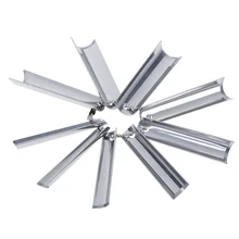 Инструмент для дизайна ногтей из нержавеющей стали, инструмент для маникюра, триммер для ногтей