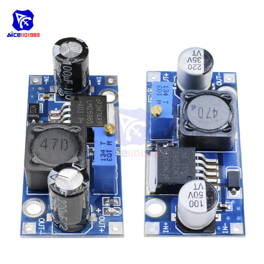 1 PC DIP/SMD DC-DC محول فرق الجهد التنحي وحدة LM2596 مجلس امدادات الطاقة الناتج 1.23 V-35 V الجهد منظم