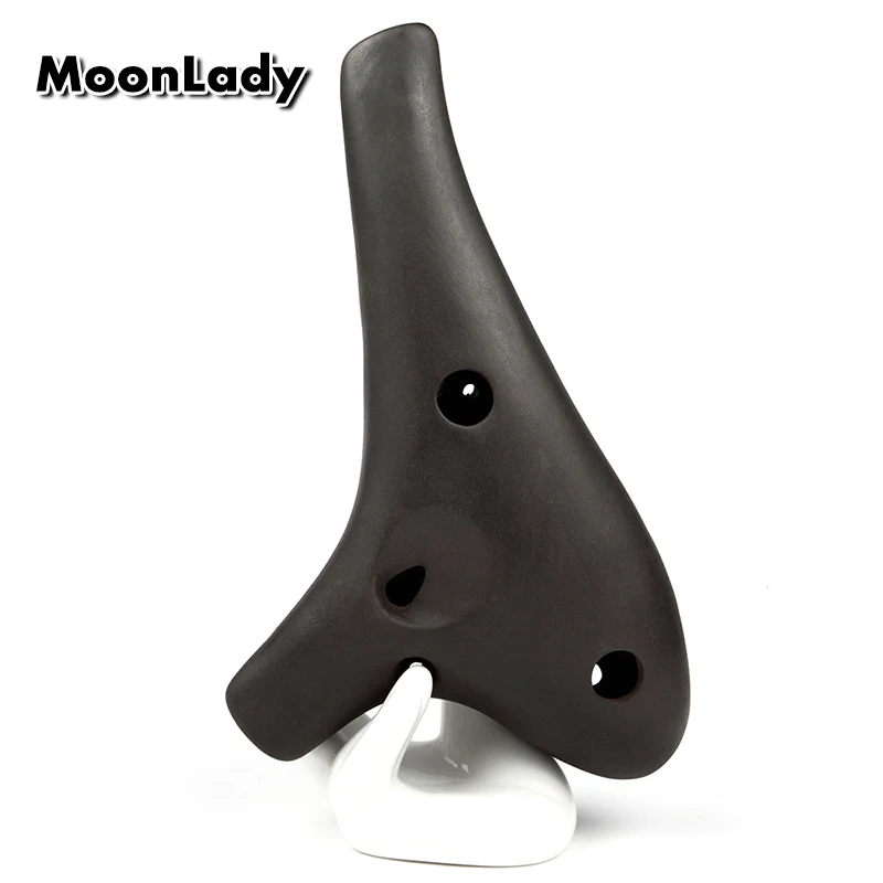 Музыкальный инструмент Alto C Black Ocarina китайский музыкальный с 12 отверстиями
