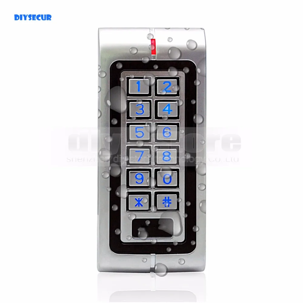 DIYSECUR Водонепроницаемая RFID 125 кГц клавиатура считывателя контроля доступа с