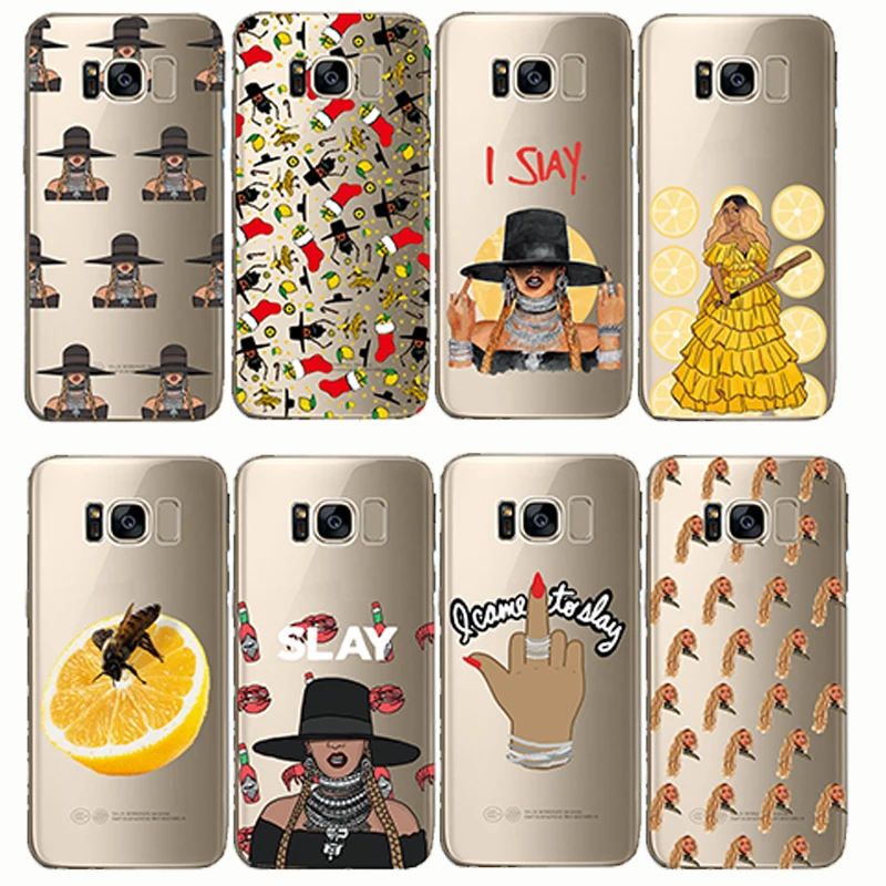 

Beyonce Lemonade Hold Up Formation I SLAY soft silison Coque Cove phone cases for Samsung S8 S9 plus Note 5 8 9 C7 C9 pro
