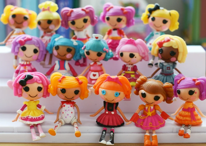 Бесплатная доставка оригинальные куклы 7 см MGA laloopsy милые мини с счастливым углом