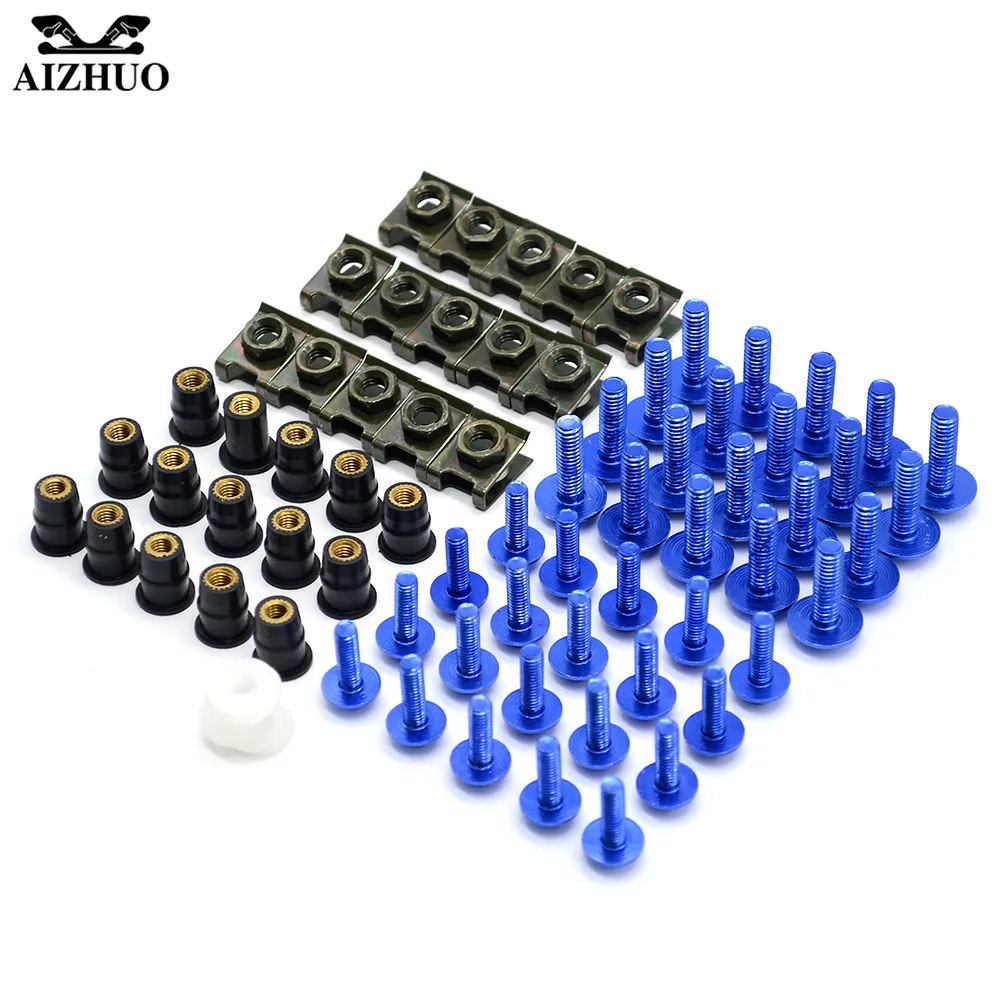 

Aluminum Windscreen Fairing Bolts Motorcycle Accessories Nut Screws Washer for suzuki SV1000 S TL1000R V-STROM GSR600 750 SV650