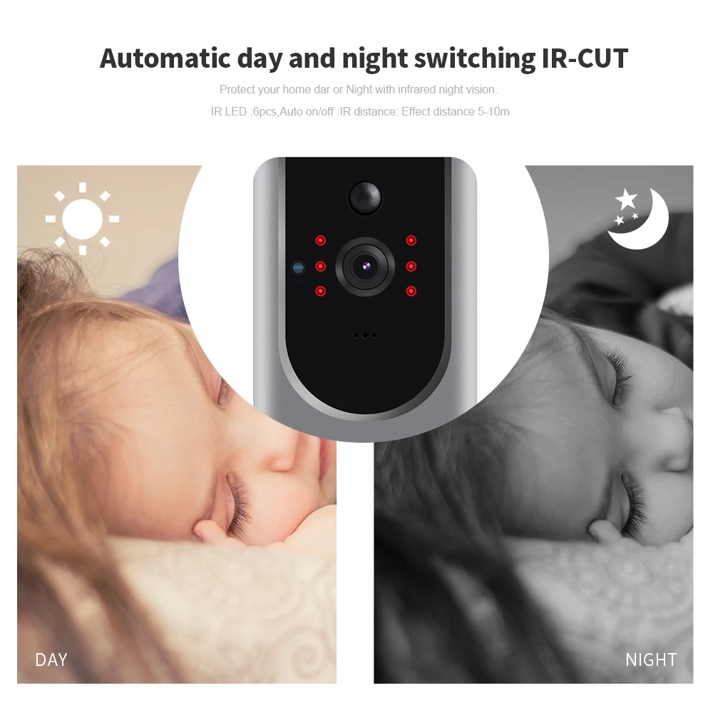 LOOSAFE-Wireless-IP-Doorbell-Apartments-IR-Alarm-Wireless-Security-Camera-Surveillance-Camera-PTZ-IP-Cam-Night
