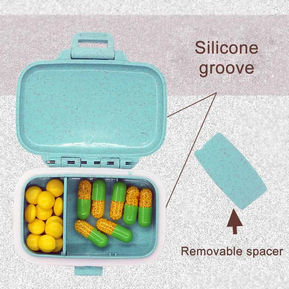 3-5 слотов влагостойкая коробка для таблеток, чехол-органайзер для таблеток, портативный дорожный контейнер для хранения лекарств, коробка для лекарств