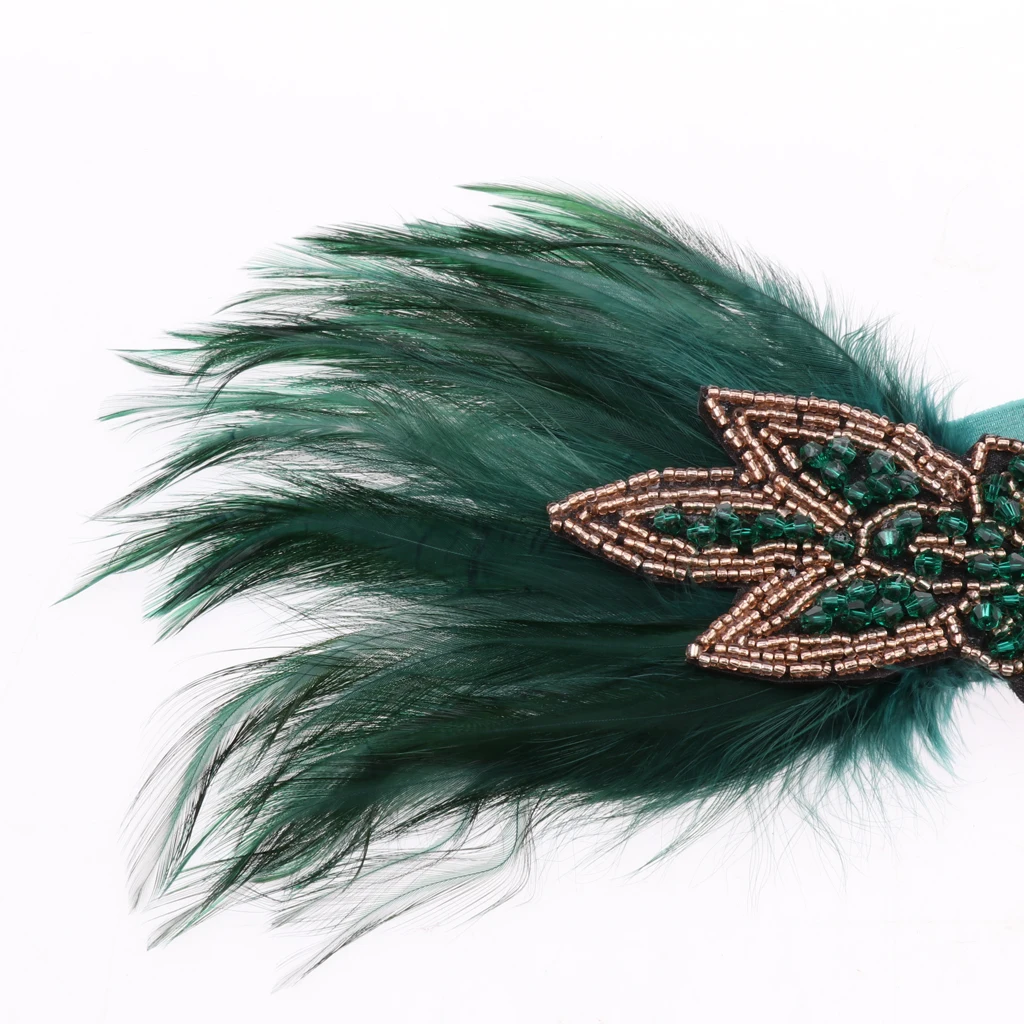 Feather Headband Gatsby 1920s Flapper Fascinator Party Bridal Prom Headpiece
