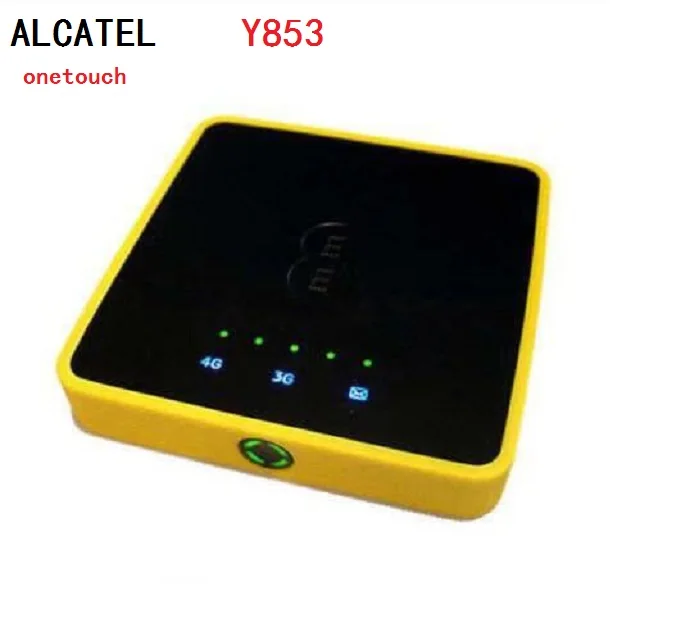 Открыл Alcatel Y853 4G Mobile Hotspot 3g 4g модем Y853 4G Wi-Fi маршрутизатор One Touch Y843 Y855 - Цвет: Yellow