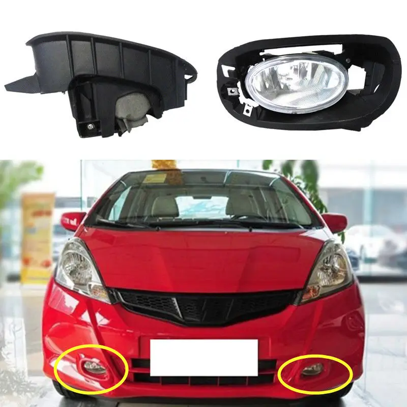 

Fit For Honda Fit Jazz 2011-2013 2pcs Front Fog Lamp 1:1 replacement no Bulbs
