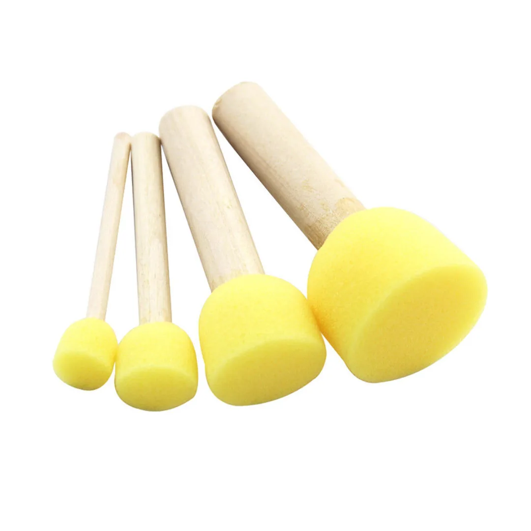 20Pcs DIY Stencil Brush Sponge Paint Stencil Tool Furniture Craft Sponge Paint Foam For Children DIY Supplies