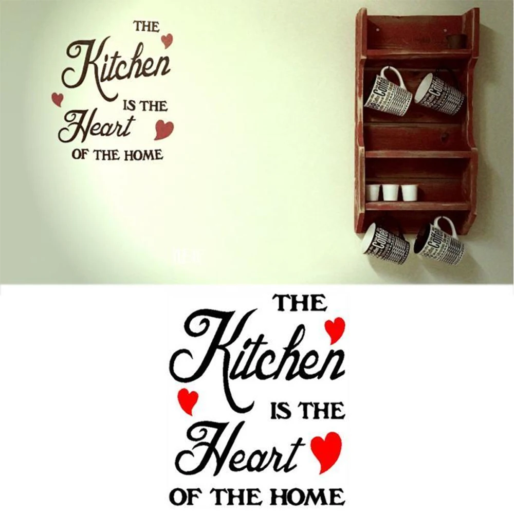 1* Love Kitchen Waterproof Carved Wall Paste Home Kitchen Decoration