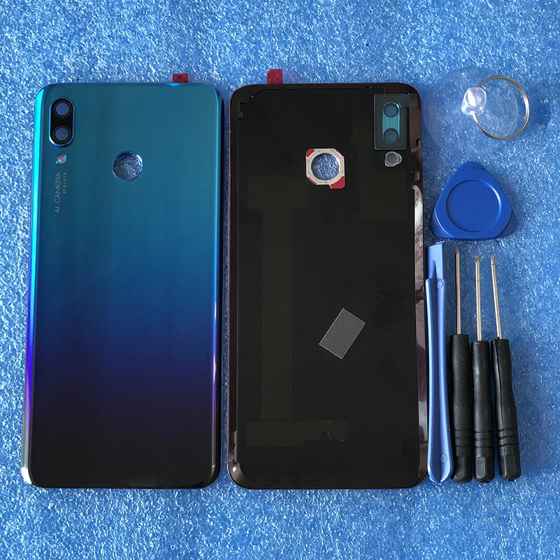 Для 6," huawei Nova 3 Axisinternational 3D стеклянная задняя крышка для батареи чехол Корпус+ рамка для камеры стеклянные линзы+ наклейка+ Инструменты