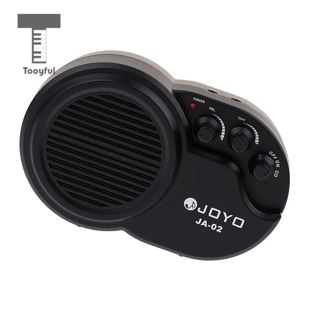 Tooyful Portable 3W Mini Distortion Guitars Amplifier Electric Guitar Amp Loud Speaker Tone Adjust Black