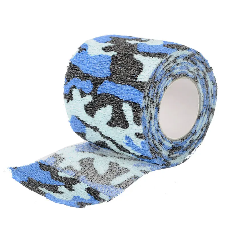 Ocean Camo Мульти-функциональный камуфляж лента Нетканая самоклеящаяся Камуфляж Охота Отдых на природе Пейнтбол страйкбол Водонепроницаемый Нескользящая лента - Цвет: Ocean Camo