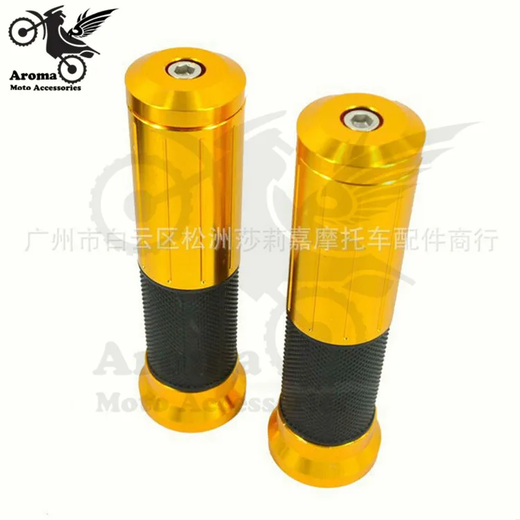 gold Universal pro 7/8" Motorcycles Handle Hand Grips Handlebar Grip