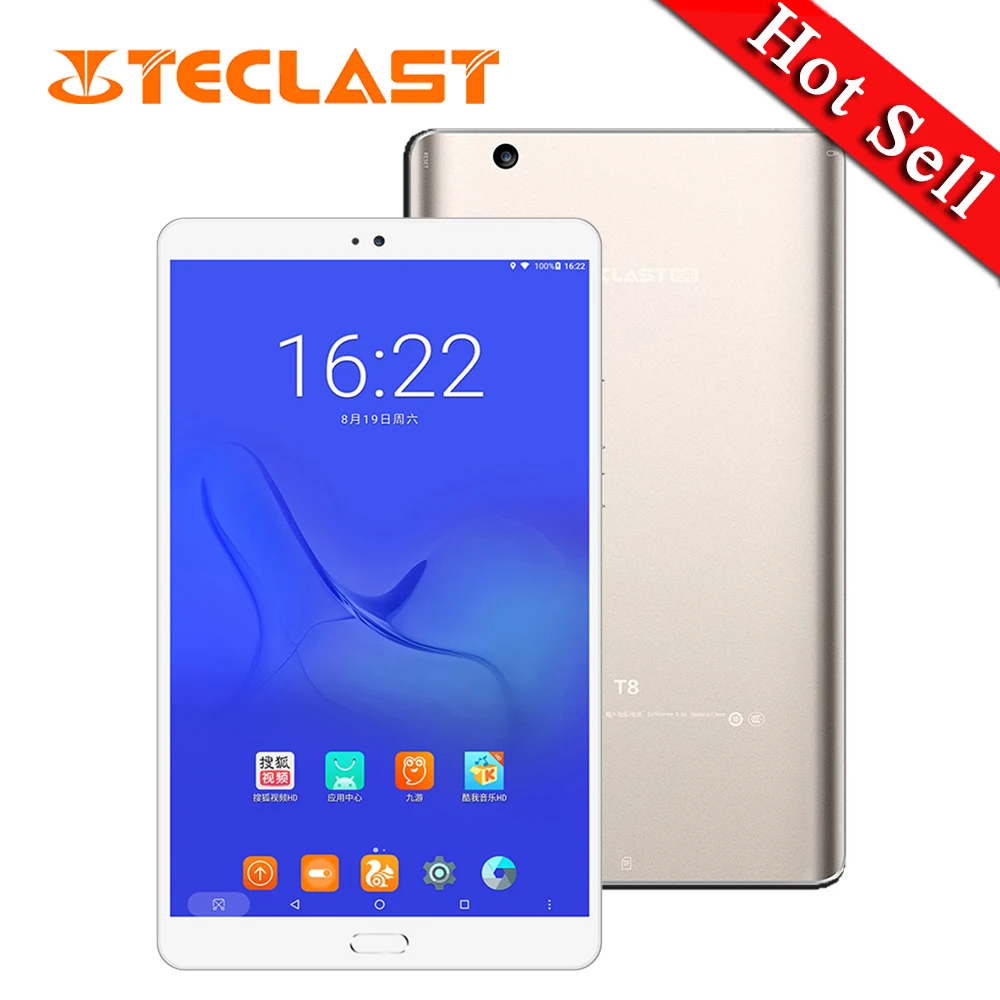 Новые 8 4 дюймов планшеты Teclast гекса Core T8 MTK8176 Android 7 0 ГБ/64 Гб Ultra Slim спереди 13.0MP