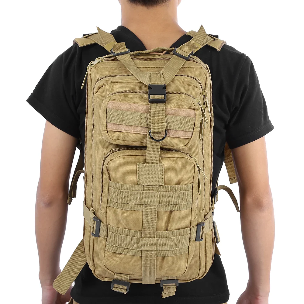 3P военный армейский тактический рюкзак 25л спортивная сумка для отдыха на открытом воздухе Мужская походная камуфляжная сумка велосипедные сумки - Цвет: khaki